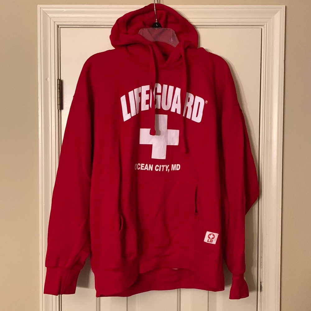Ocean City Maryland Lifeguard Hoodie L